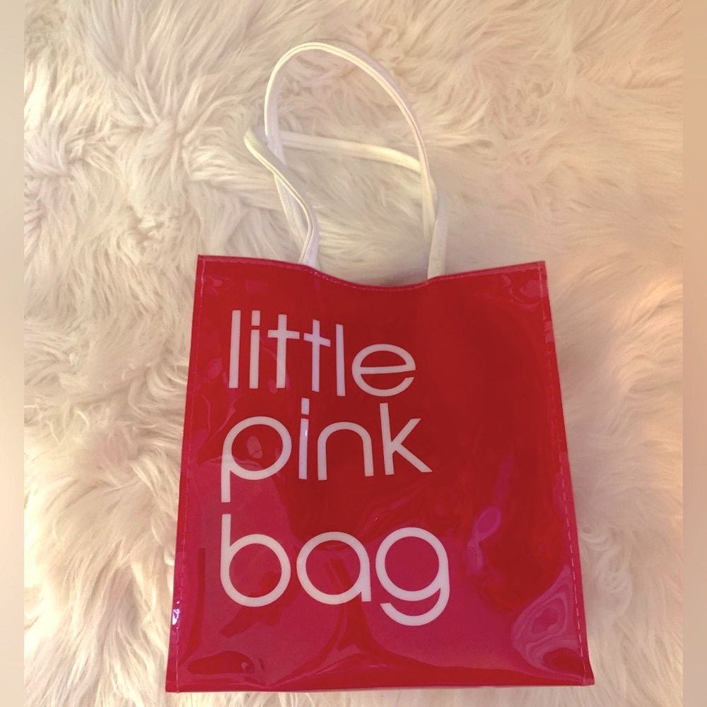 The pink little bag from Bloomingdale’s